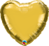 Personalised Metallic Gold <br> Heart Balloon